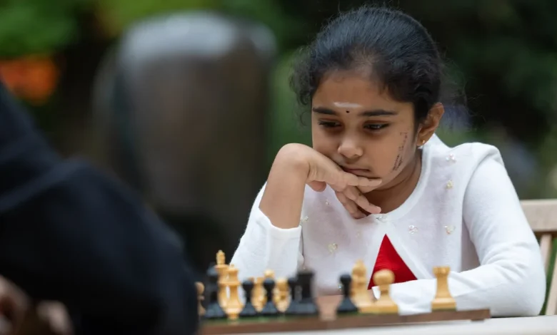 Eight-year-old Brit Bodhana Sivanandan makes chess history