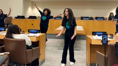 Photo of New York City youth give a shout out to human rights worldwide