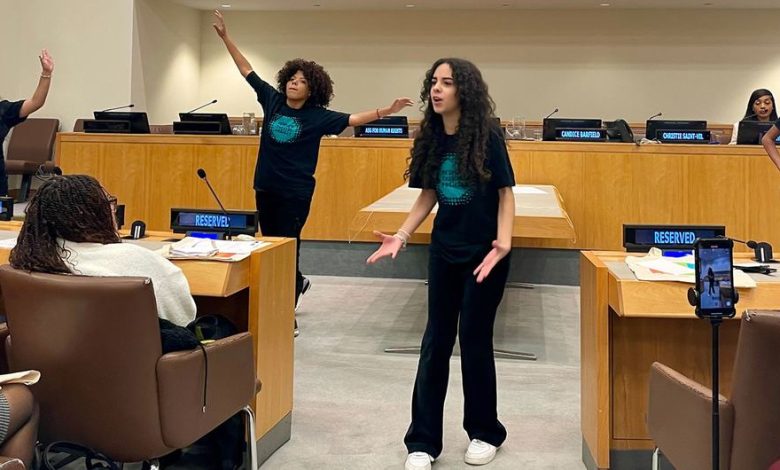 New York City youth give a shout out to human rights worldwide